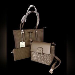 Tote, Crossbody & Wristlet - Taupe/Brown